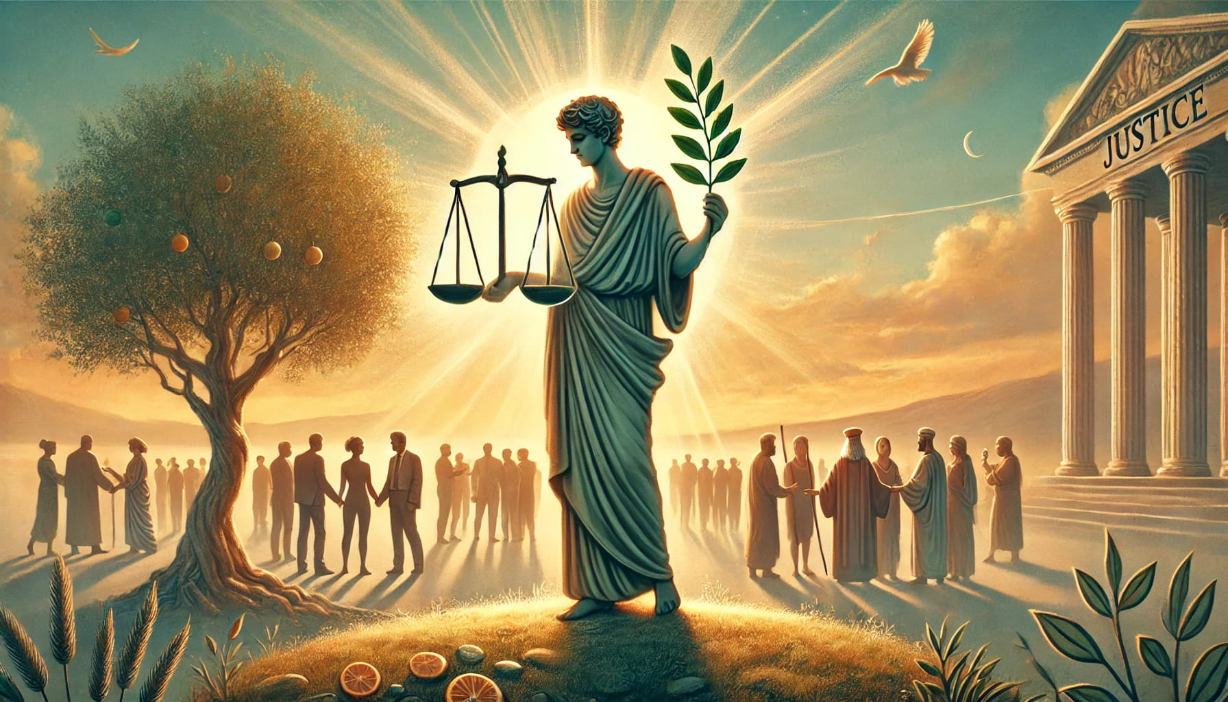 What are the benefits of the virtue of justice in Stoicism